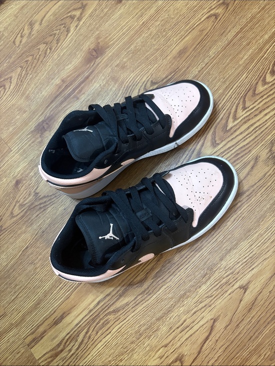 Jordan Shoes - Jordan Black and Light Pink Low-Top Sneakers